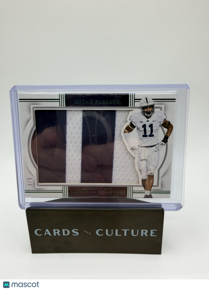 2024 Panini National Treasures Collegiate Micah Parsons Patch 4/5