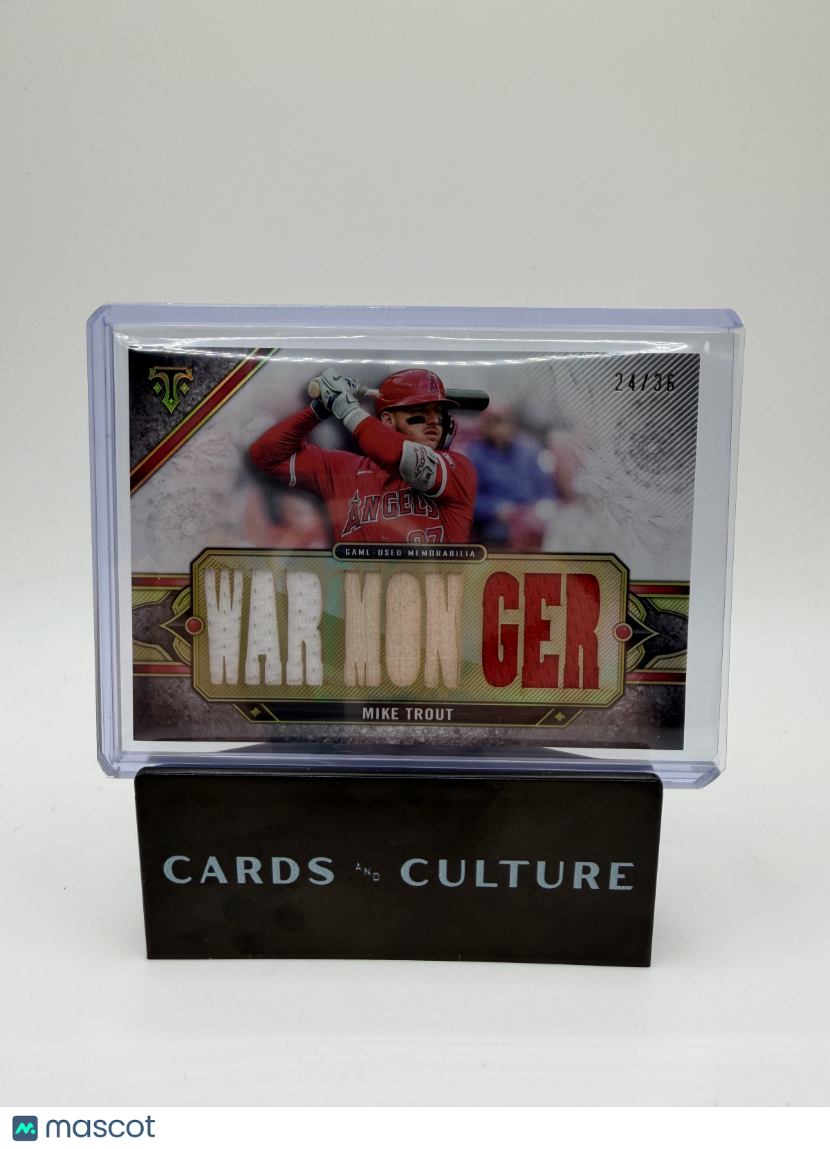 2024 Topps Triple Threads Mike Trout War Monger /35 Relic