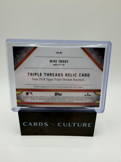 2024 Topps Triple Threads Mike Trout War Monger /35 Relic