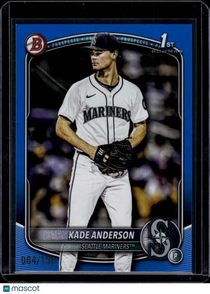 2025 Topps Bowman Draft Kade Anderson Blue 004/150
