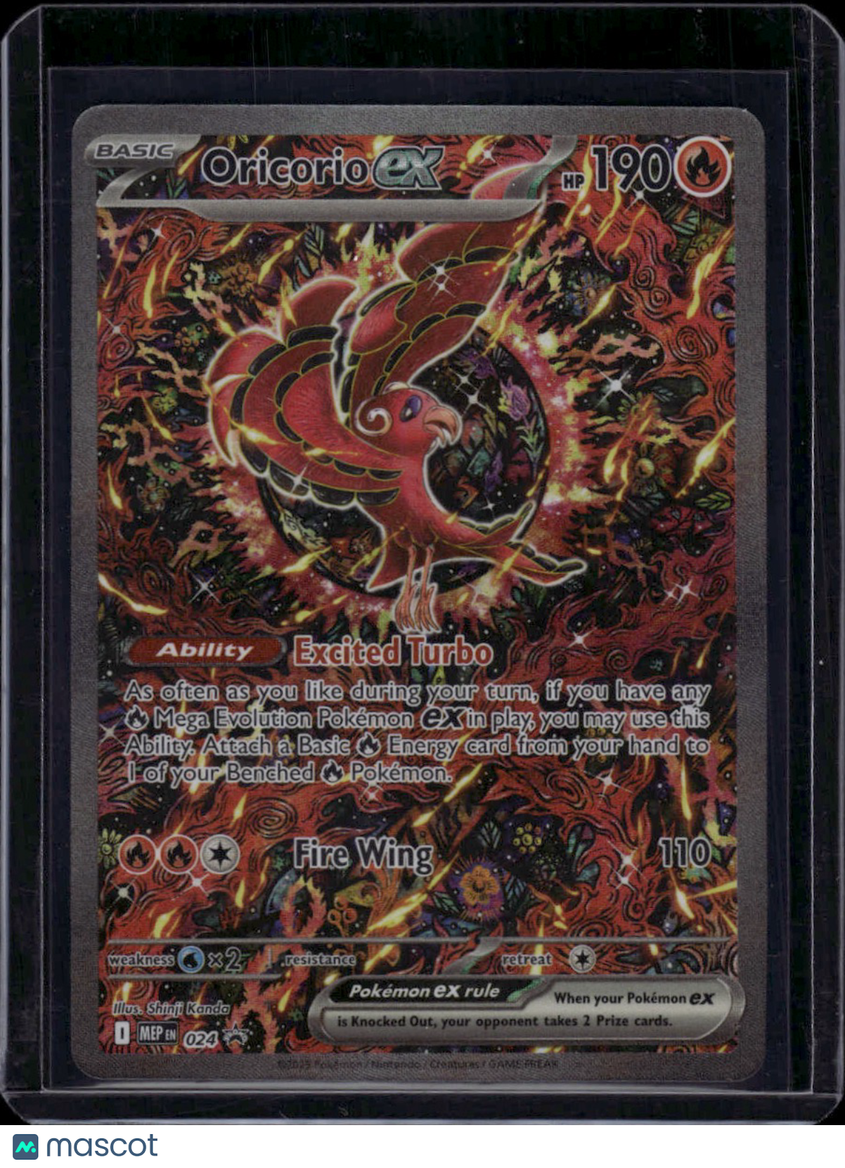 Nintendo 2024 Temporal Forces Pokemon Oricorio EX