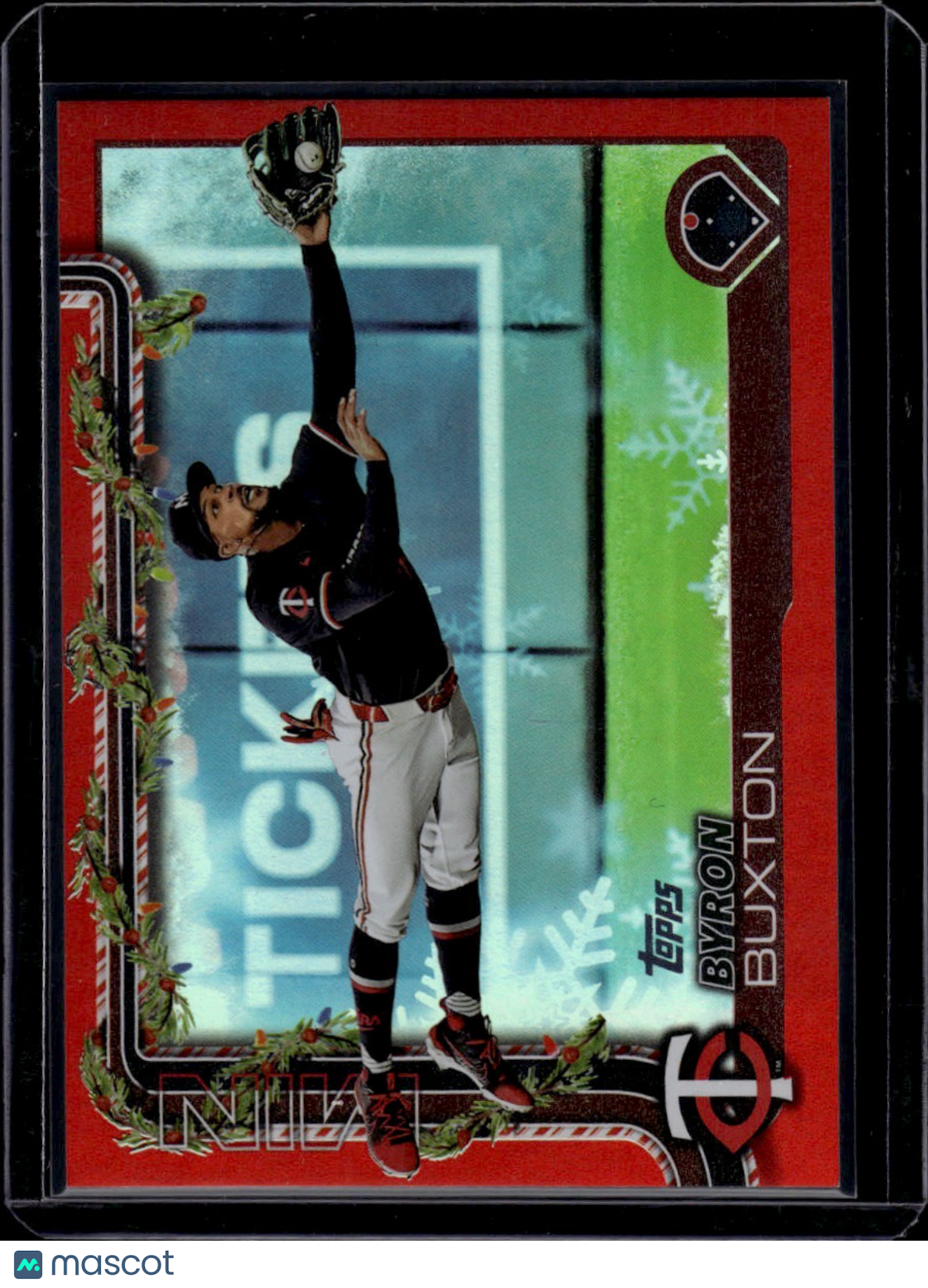 2019 Topps Holiday Byron Buxton Red Foil 1/10 ULTRA RARE