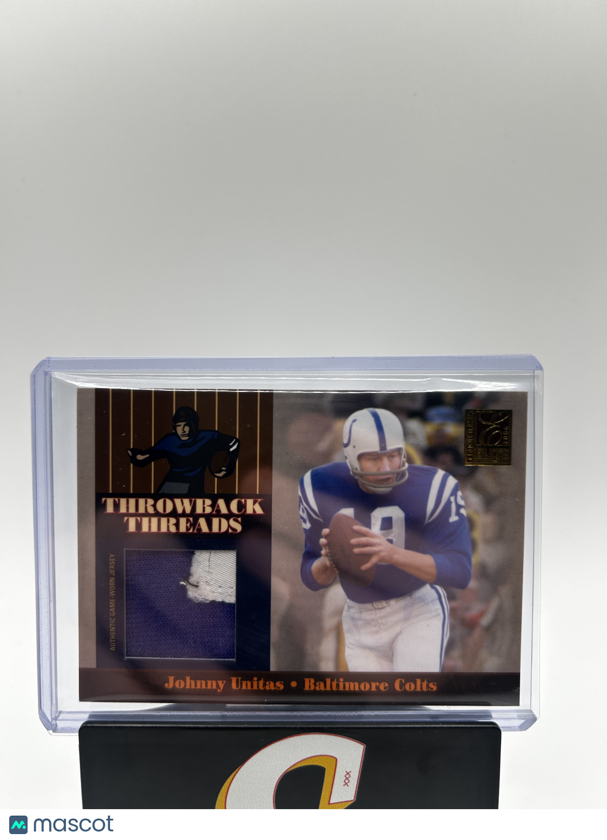 2006 Donruss Playoff Throwback Threads Johnny Unitas Authentic GW Jersey /30