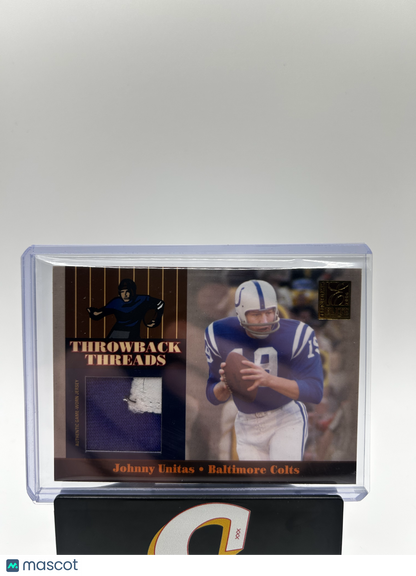 2006 Donruss Playoff Throwback Threads Johnny Unitas Authentic GW Jersey /30