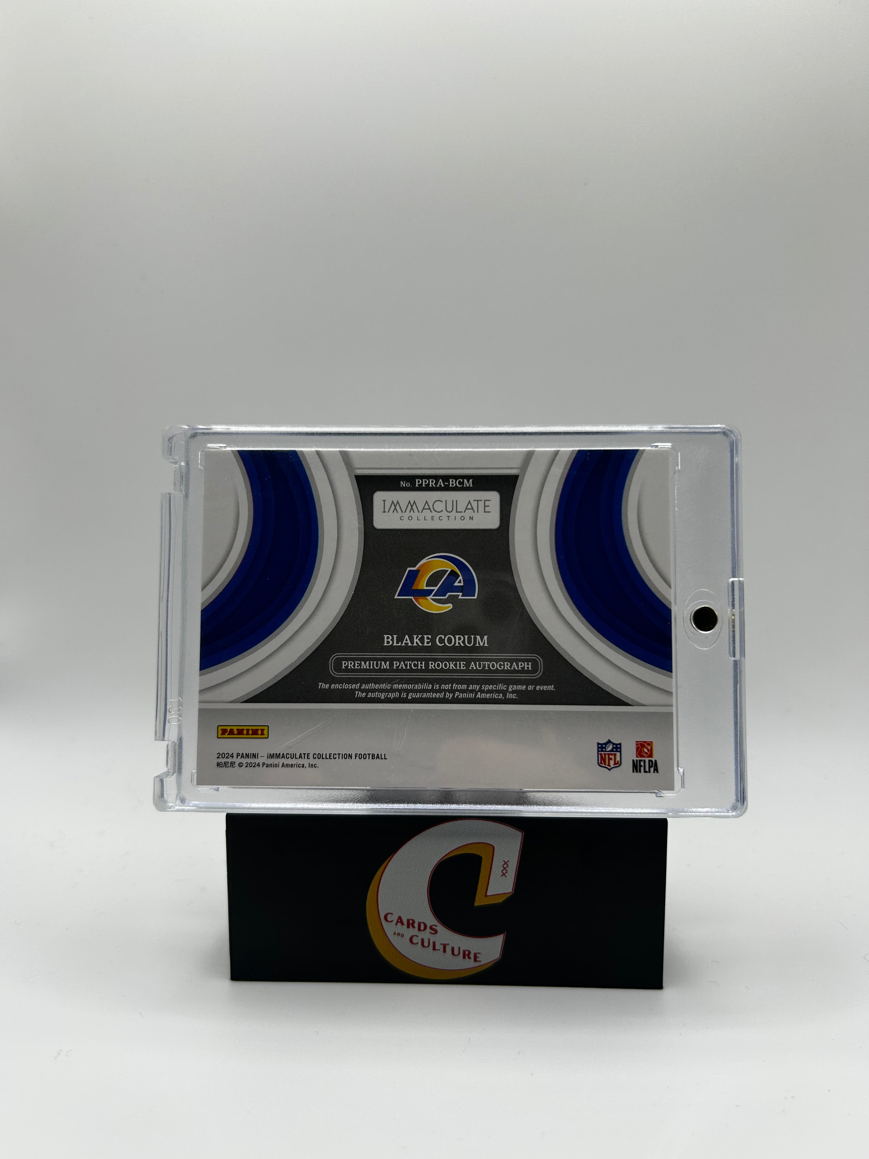 2024 Panini Immaculate Collection Blake Corum RPA /99