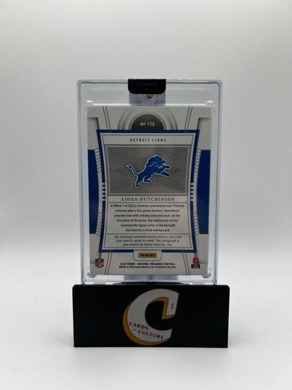 2023 Panini National Treasures Aidan Hutchinson RPA On Card Auto /25