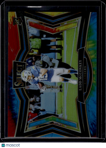 2025 Panini Select Football Field Level Ladd McConkey Tie-Dye /25 RC