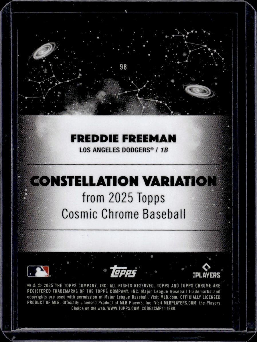 2025 Topps Cosmic Chrome Baseball Freddie Freeman Constellation Variation