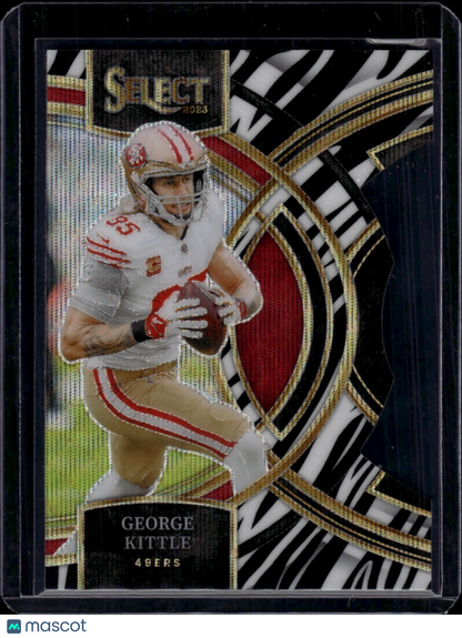 2024 Panini Select George Kittle Zebra Die Cut SSP