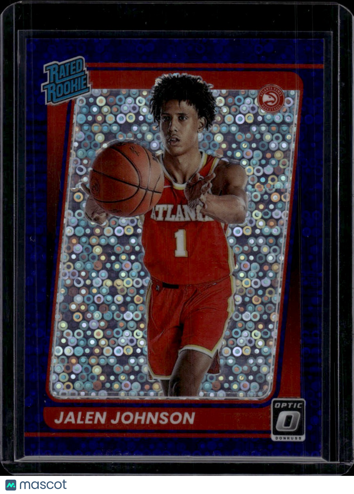 2022 Panini Donruss Optic Prizm Jalen Johnson Purple Disco /95 RC