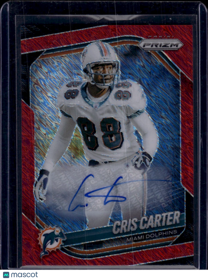 2025 Panini Prizm Cris Carter Red Shimmer Auto /35 FOTL Exclusive