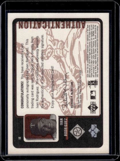 1999 Upper Deck Retro Inkredible Ivan Rodriguez