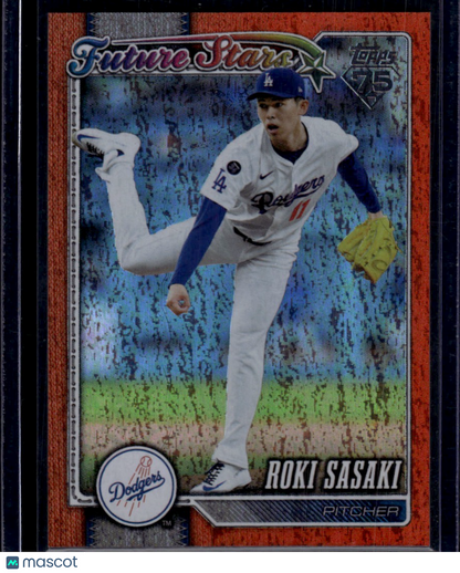 2026 Topps Series One Future Stars Roki Sasaki Orange Foil /25