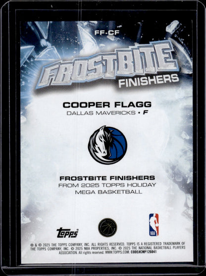 2025 Topps Holiday Mega Basketball Frostbite Finishers Cooper Flagg RC
