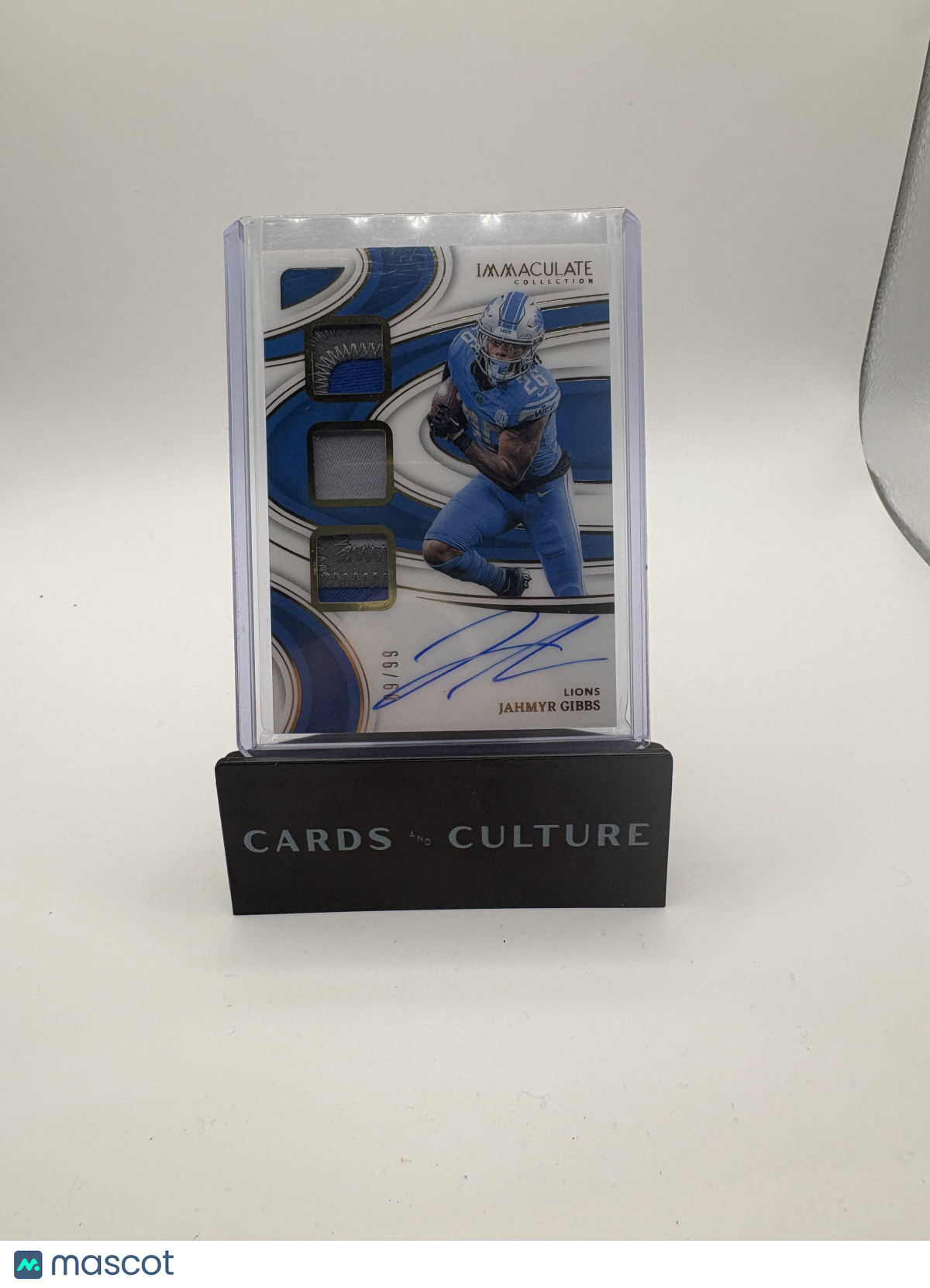 2024 Panini Immaculate Collection Jahmyr Gibbs Patch /99 Patch Auto