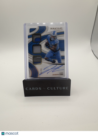 2024 Panini Immaculate Collection Jahmyr Gibbs Patch /99 Patch Auto