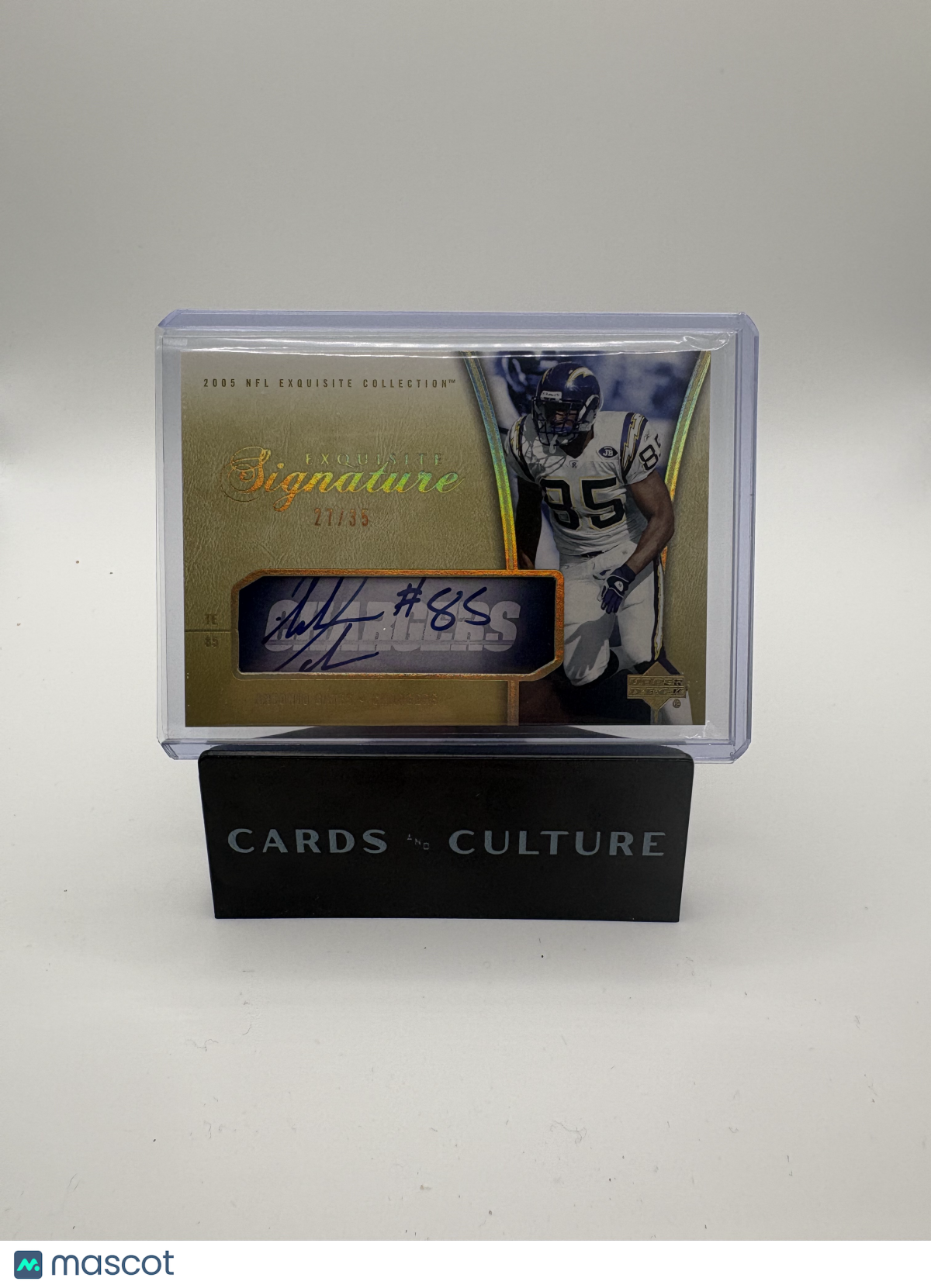 2005 Upper Deck Exquisite Collection Exquisite Signature Antonio Gates /35
