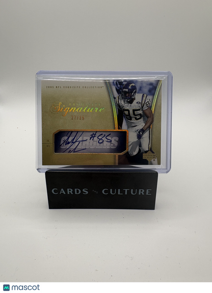 2005 Upper Deck Exquisite Collection Exquisite Signature Antonio Gates /35