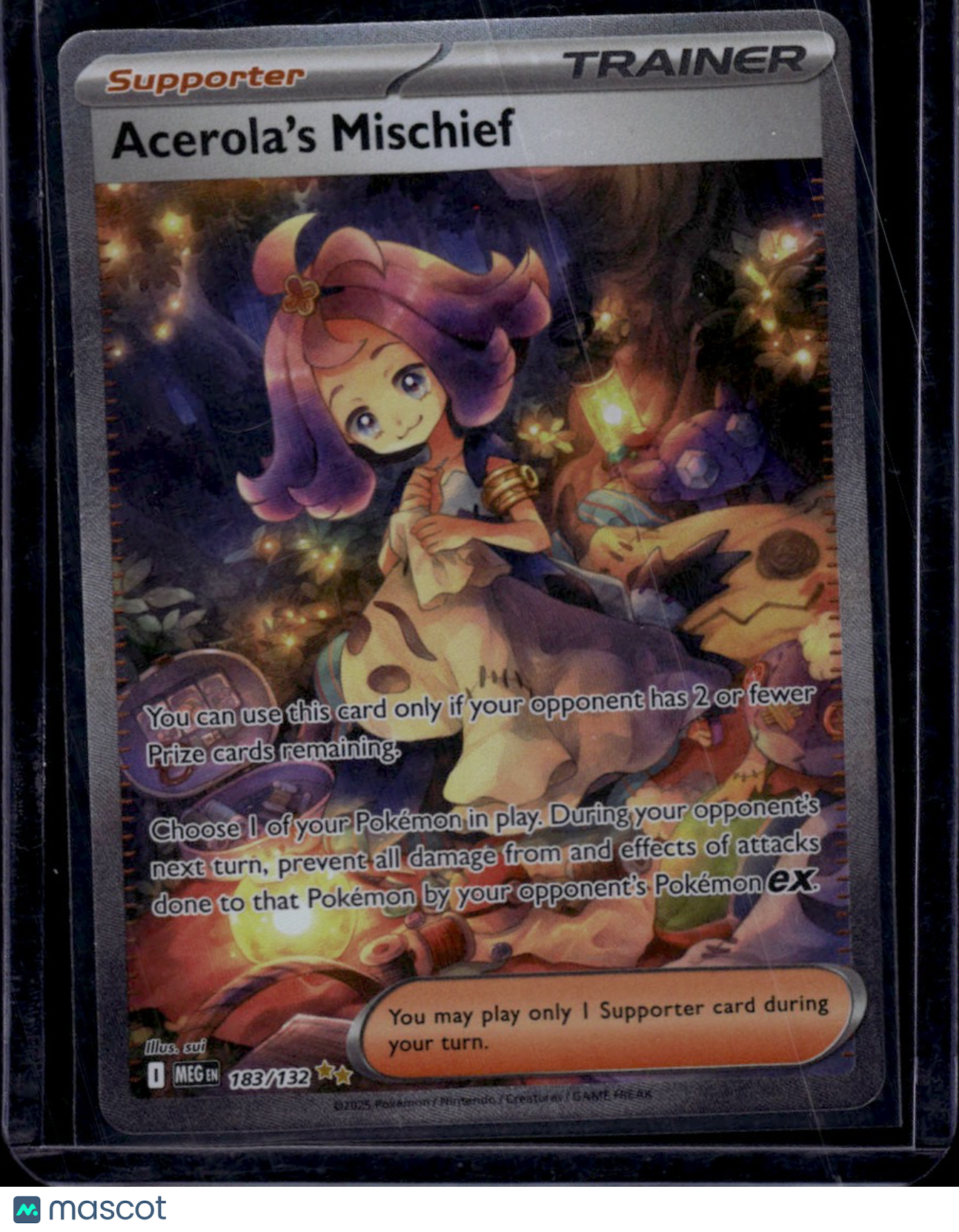 Pokemon 2025 Mega Evolution Pokemon Acerola's Mischief FA SAR