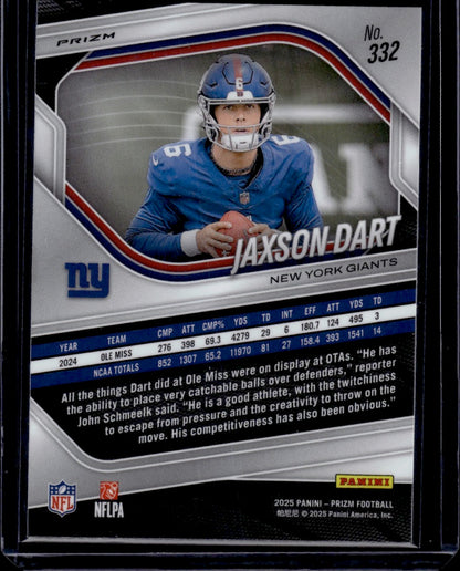 2025 Panini Prizm Jaxson Dart Silver RC