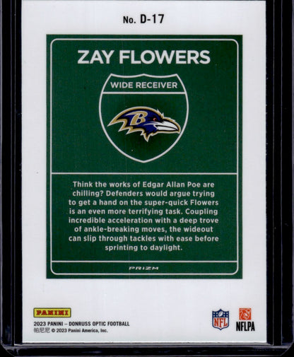 2023 Panini Donruss Optic Downtown Zay Flowers RC