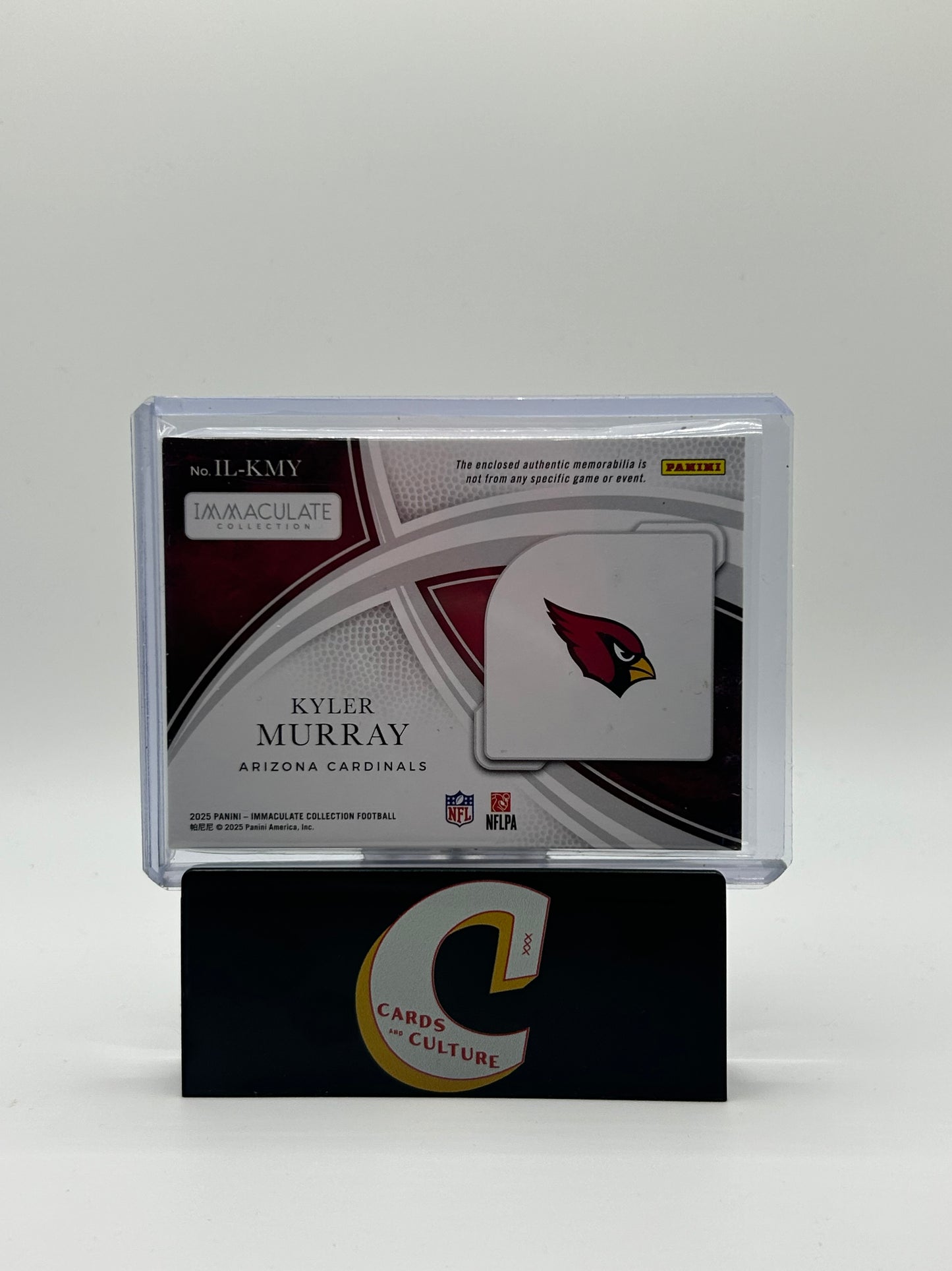 2025 Panini Immaculate Collection Logos Kyler Murray Patch 08/10 Memorabilia
