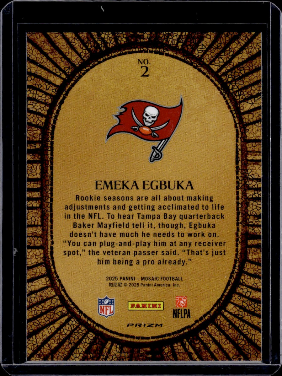 2025 Panini Mosaic Micro Mosaic Emeka Egbuka RC