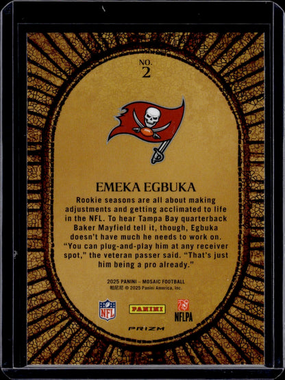 2025 Panini Mosaic Micro Mosaic Emeka Egbuka RC