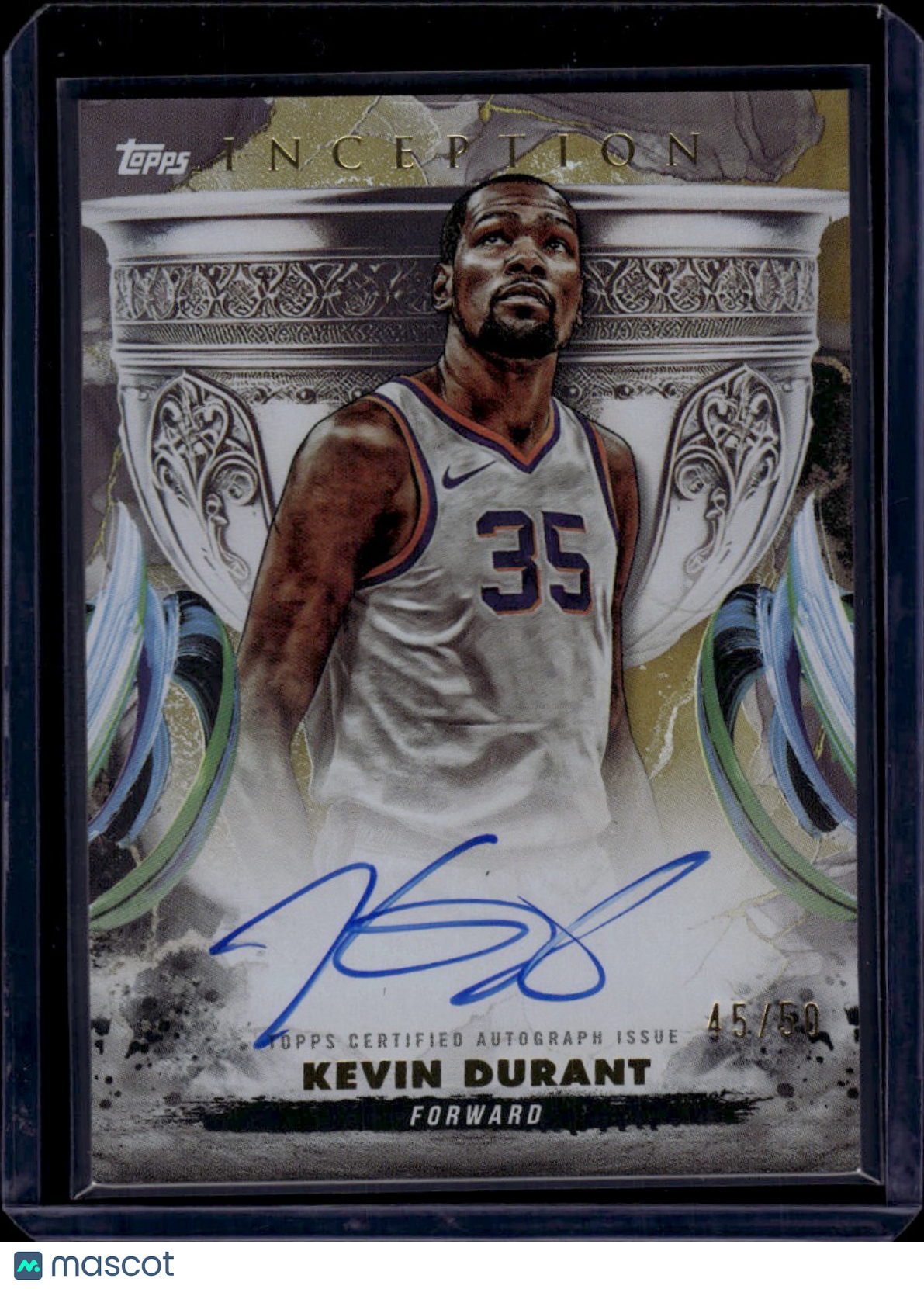2025 Topps Inception Grail Chasing Signatures Kevin Durant 45/50
