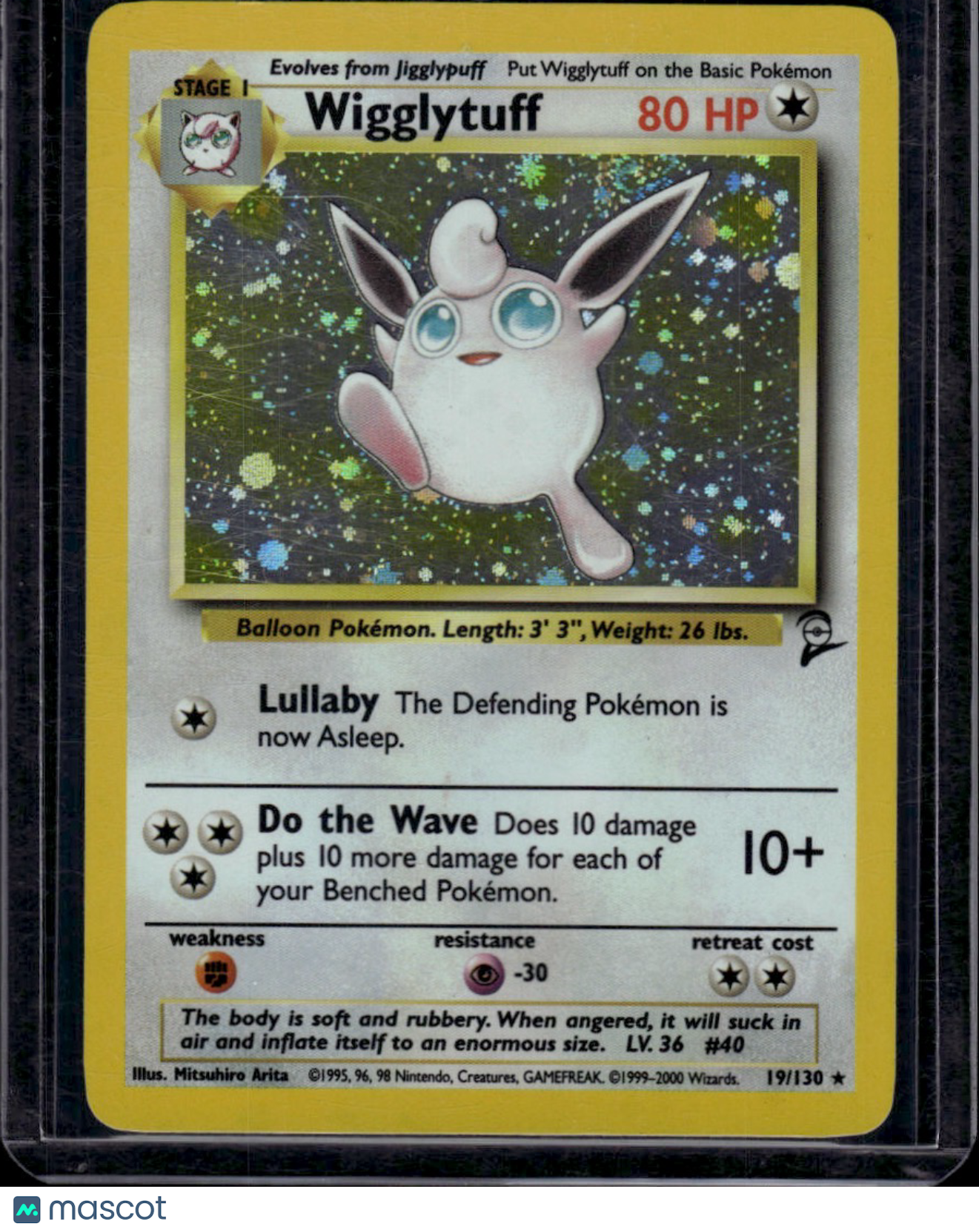Wizards of the Coast 2000 Base Set 2 Pokemon Wigglytuff