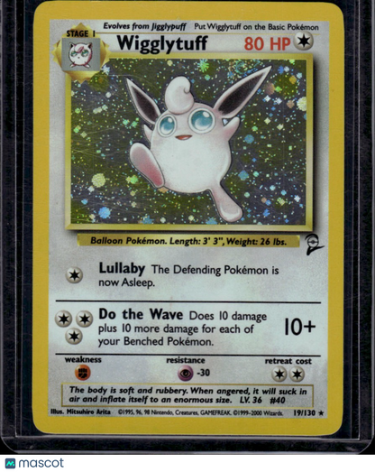 Wizards of the Coast 2000 Base Set 2 Pokemon Wigglytuff