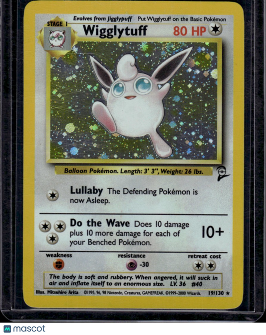 Wizards of the Coast 2000 Base Set 2 Pokemon Wigglytuff