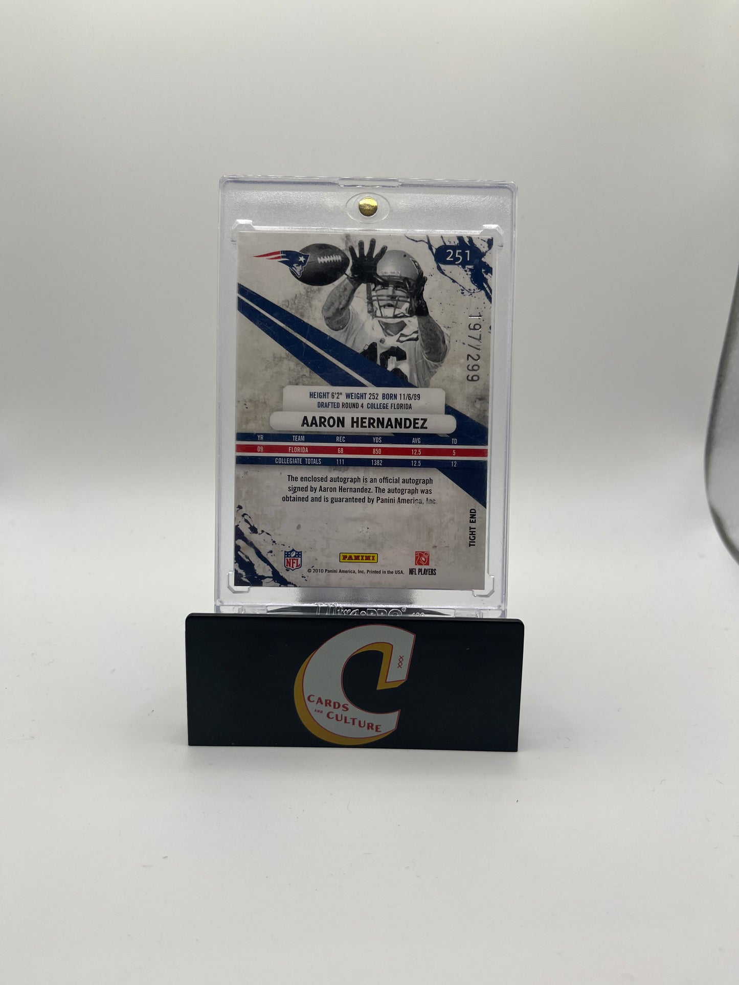 2010 Panini Rookies & Stars Aaron Hernandez RPA /299