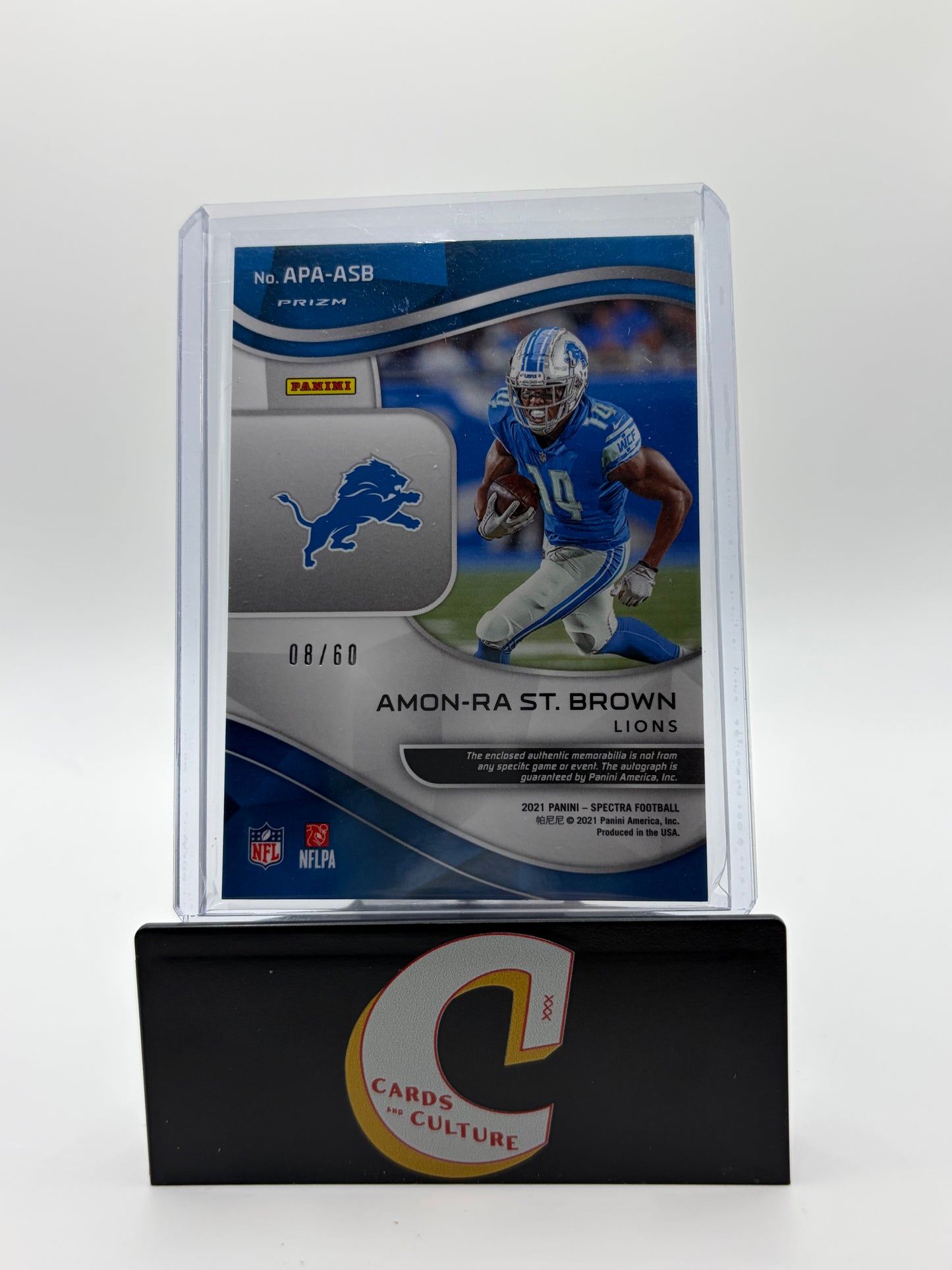 2021 Panini Spectra Prizm Aspiring Amon-Ra St. Brown RPA /60