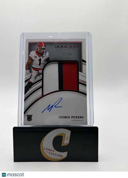 2022 Panini Immaculate Collection Collegiate George Pickens RPA /49