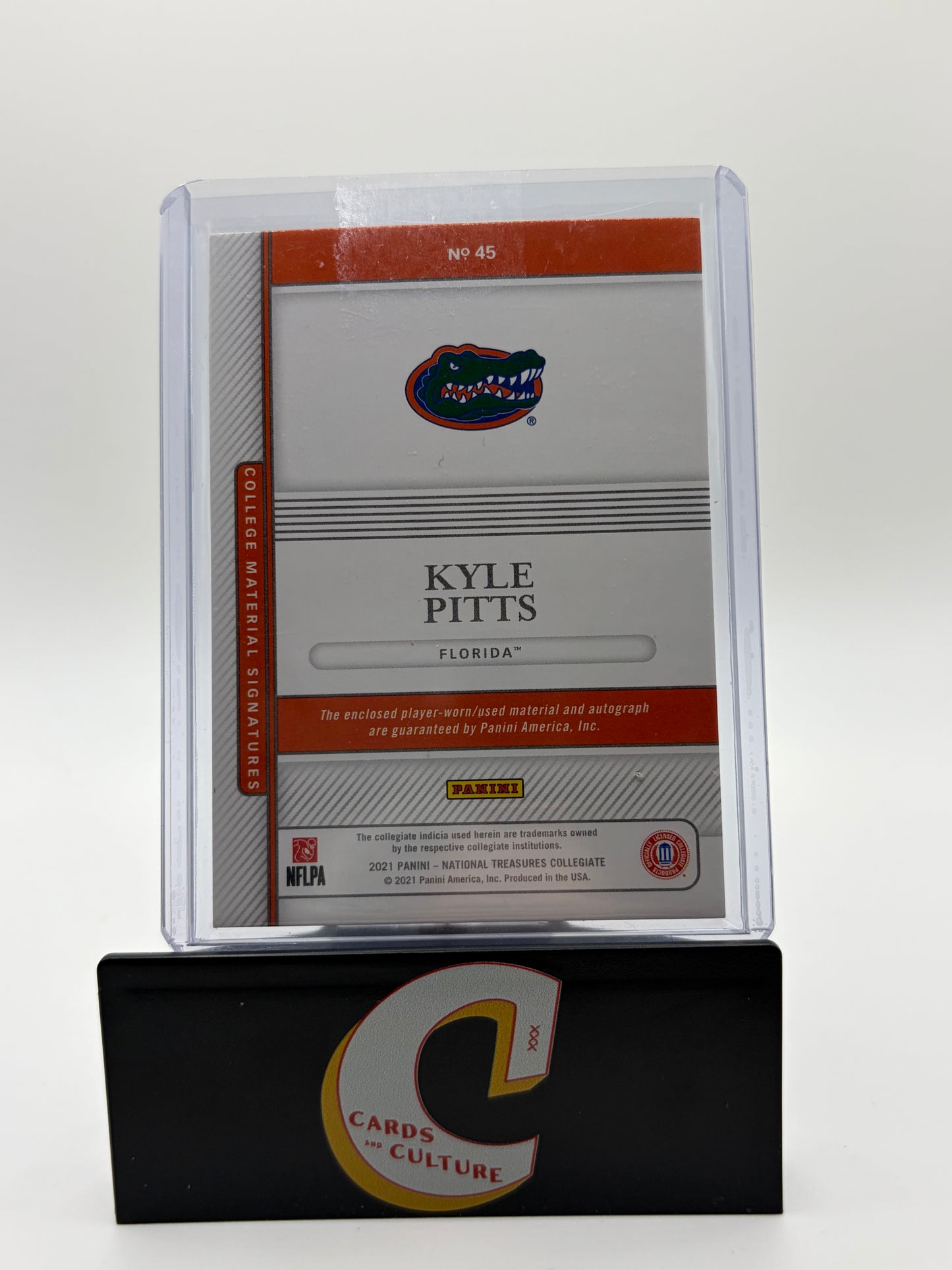 2021 Panini National Treasures Collegiate Kyle Pitts Green RPA 5/5