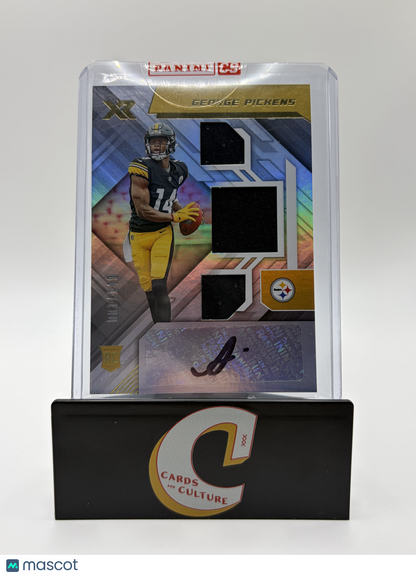 2022 Panini XR George Pickens Patch Triple Memorabilia RC /149