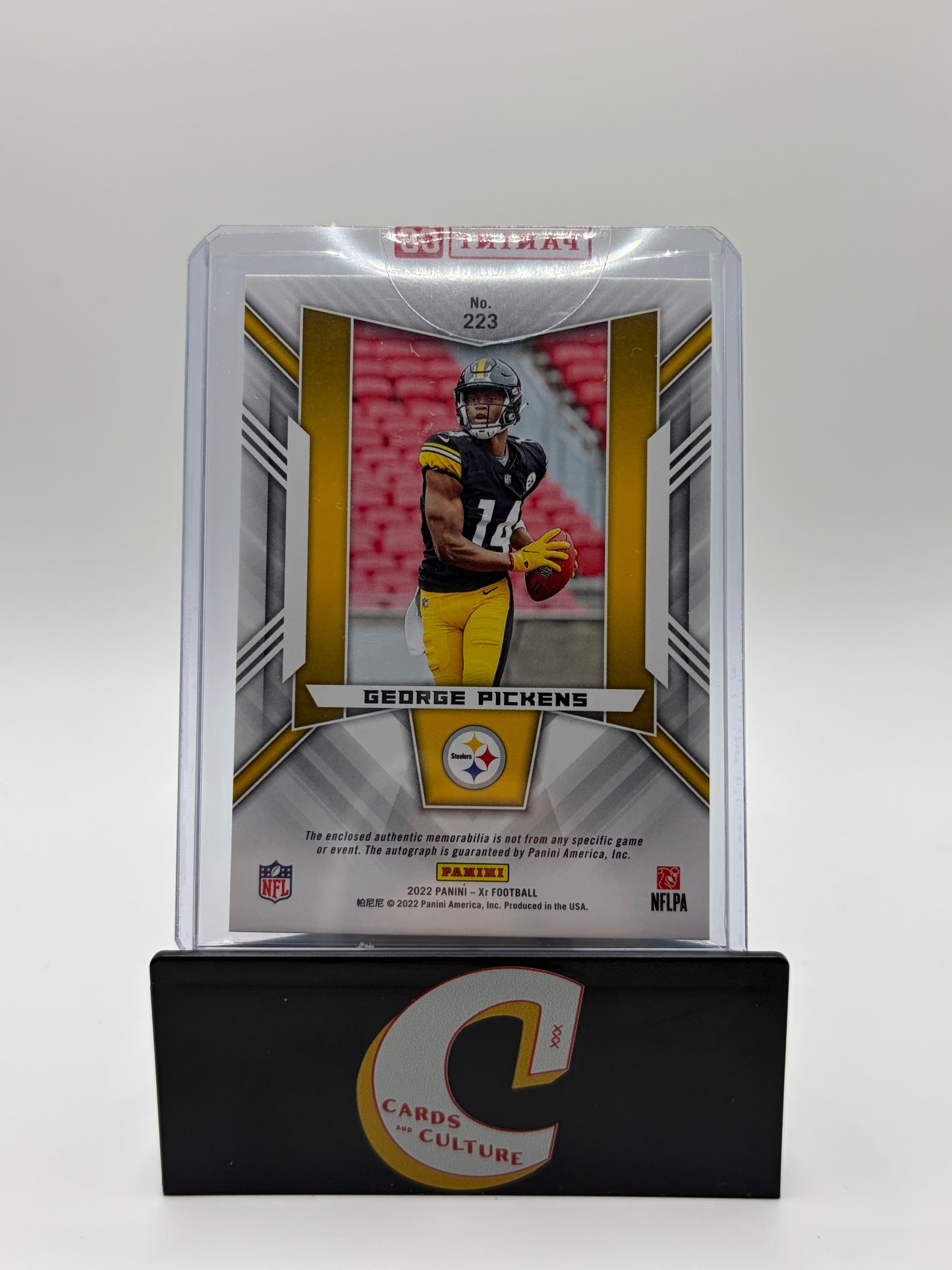 2022 Panini XR George Pickens Patch Triple Memorabilia RC /149