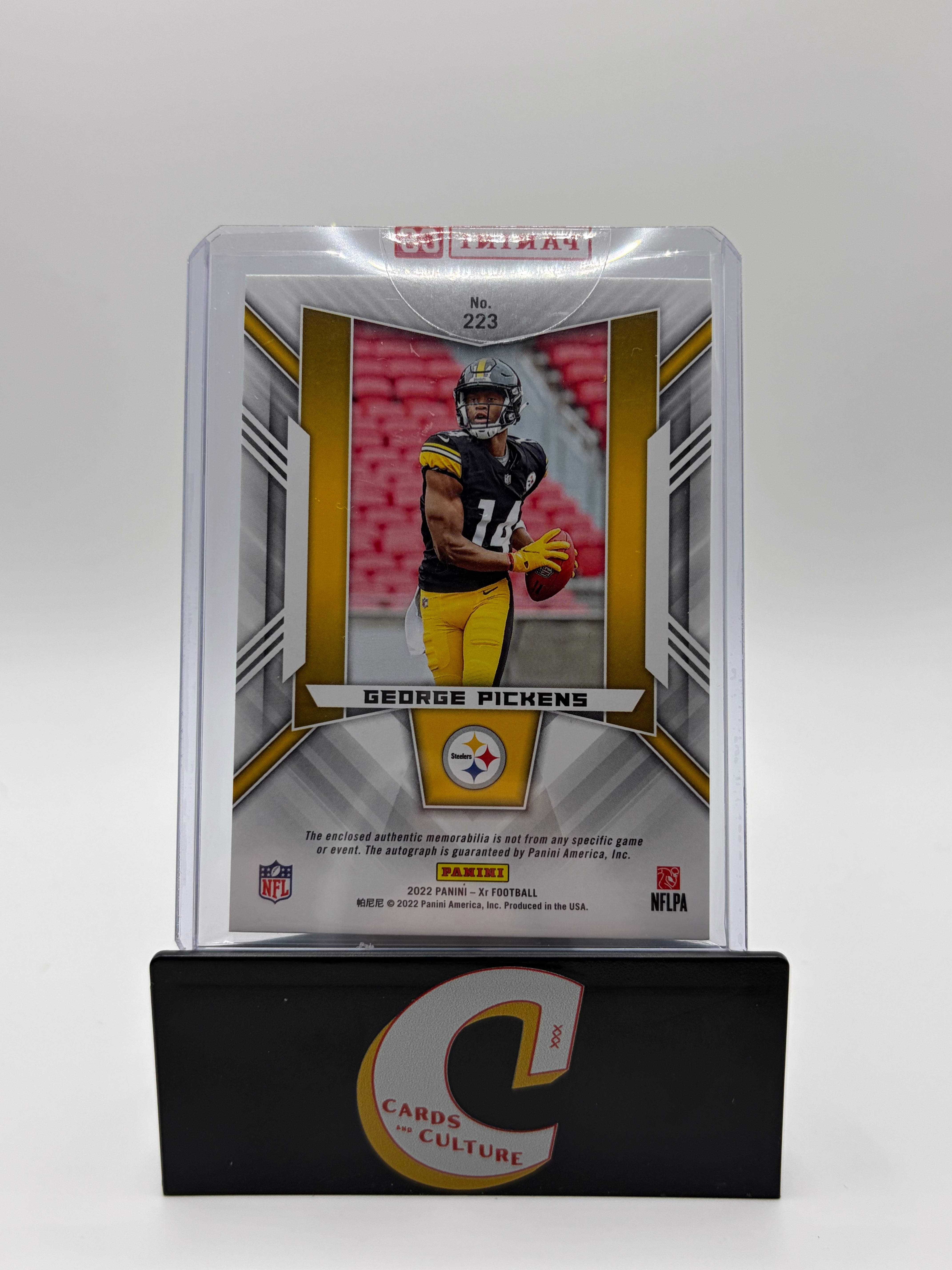 2022 Panini XR George Pickens Patch Triple Memorabilia RC /149