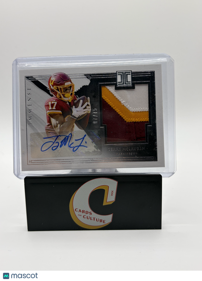 2021 Panini Impeccable Terry McLaurin 07/75 Patch Auto