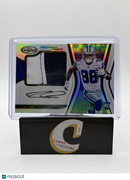 2020 Panini Certified Freshman Fabric CeeDee Lamb RPA/249