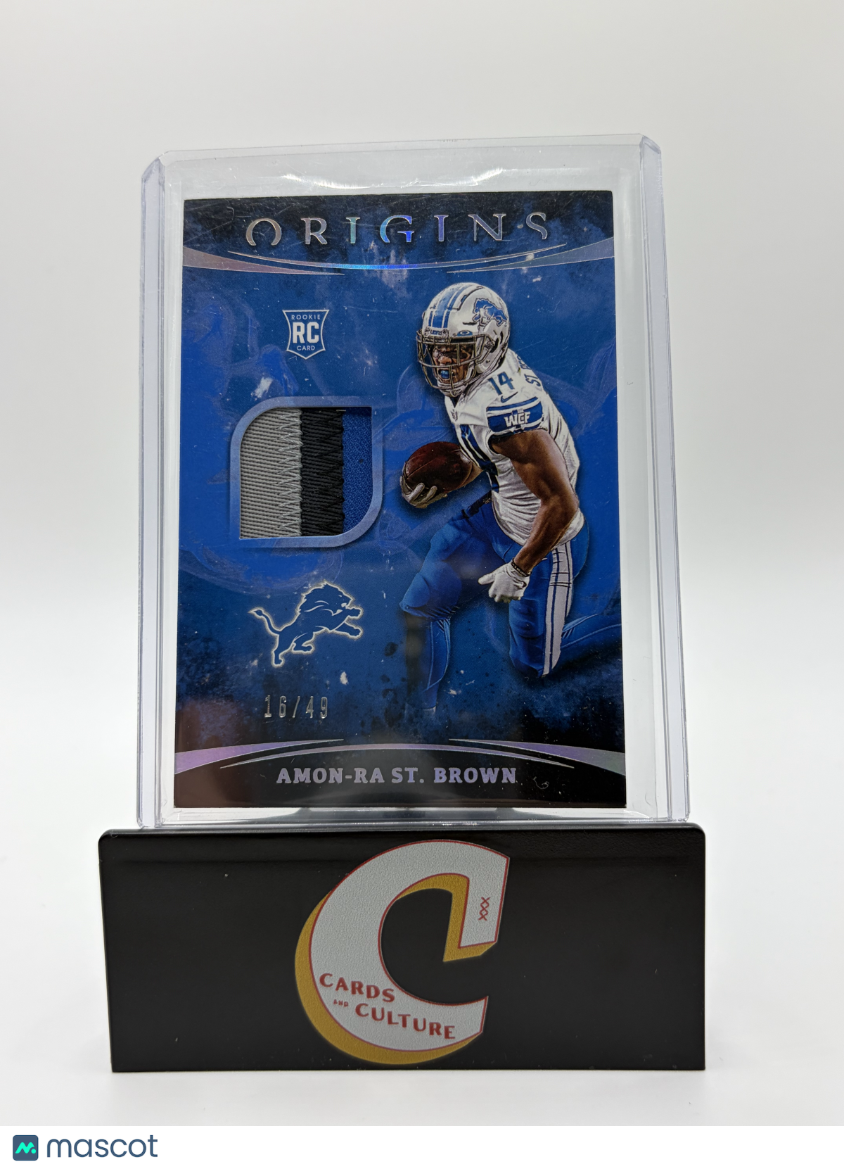 2021 Panini Origins Amon-Ra St. Brown RC Patch 16/49