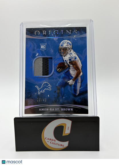 2021 Panini Origins Amon-Ra St. Brown RC Patch 16/49