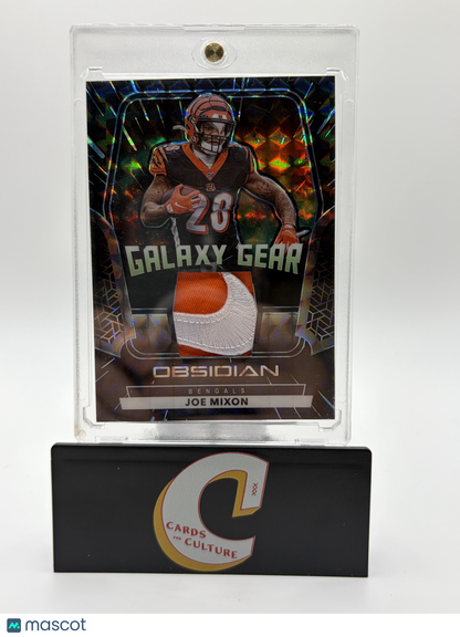 2020 Panini Obsidian Galaxy Gear Joe Mixon Contra Patch Memorabilia 1/1 Swoosh