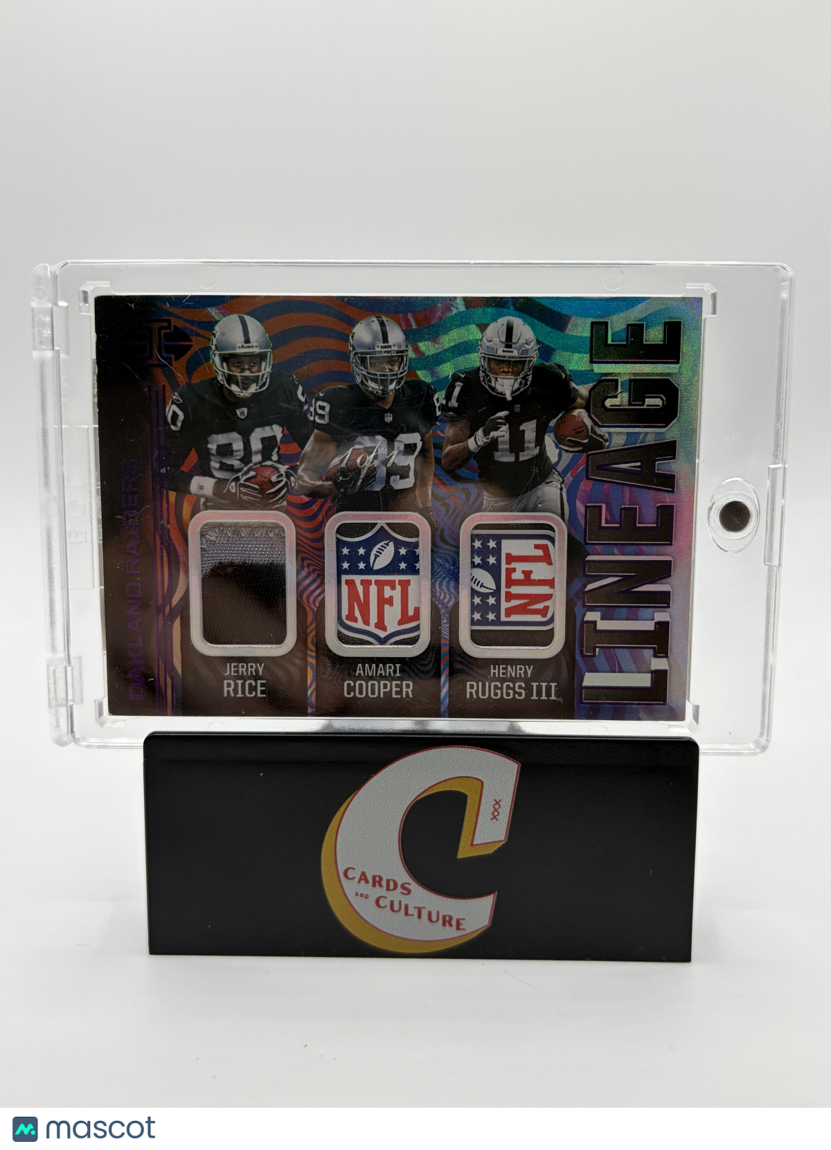 2020 Panini Illusions Lineage Henry Ruggs Jerry Rice Amari Cooper NFL Shield 1/1
