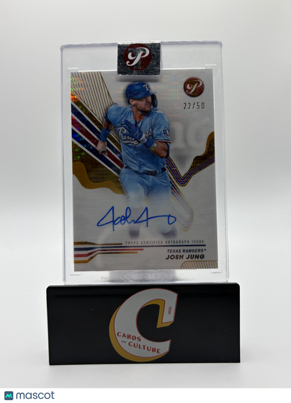 2024 Topps Pristine Baseball Josh Jung Gold Auto /50