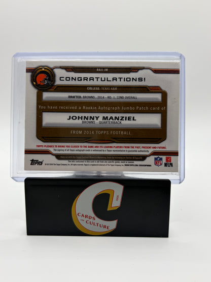 2014 Topps Football Johnny Manziel RPA /20