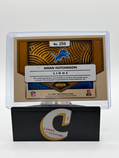 2022 Panini Gold Standard Aidan Hutchinson Dual Patch RPA /149