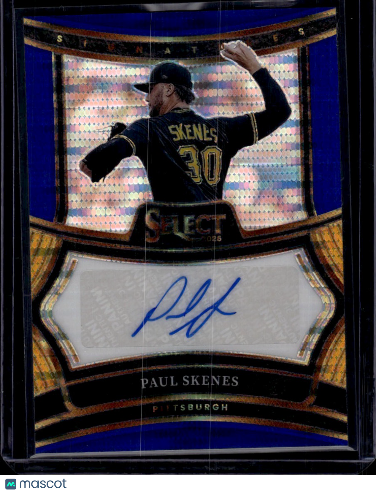 2025 Panini Select Paul Skenes Blue Pulsar Auto