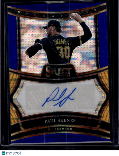 2025 Panini Select Paul Skenes Blue Pulsar Auto